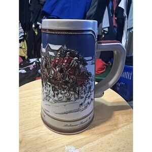 Vintage BudweiserClydesdales Ceramic 6.5” Collector’s Series 1989 Beer Stein Mug